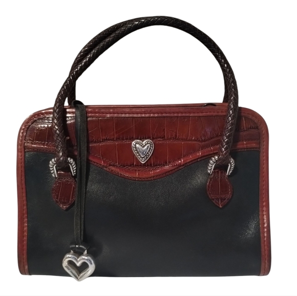 Brighton Vintage Classic Mini Two Tone Satchel Bag - Picture 11 of 11